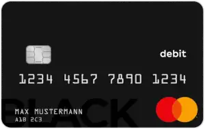 Black & Whitecard Prepaid Mastercard Kreditkarte